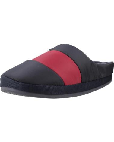 TOMMY HILFIGER NYLON FLAG HOME SLIPPERS NAVY BLUE DW5