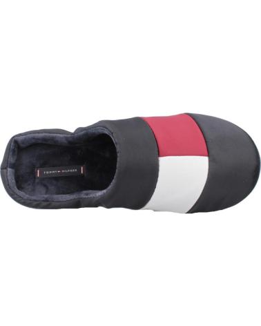 TOMMY HILFIGER NYLON FLAG HOME SLIPPERS NAVY BLUE DW5