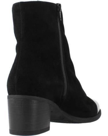 STIVALETTI PIESANTO 245441P NERI CON PUNTA IN VERNICE NEGRO