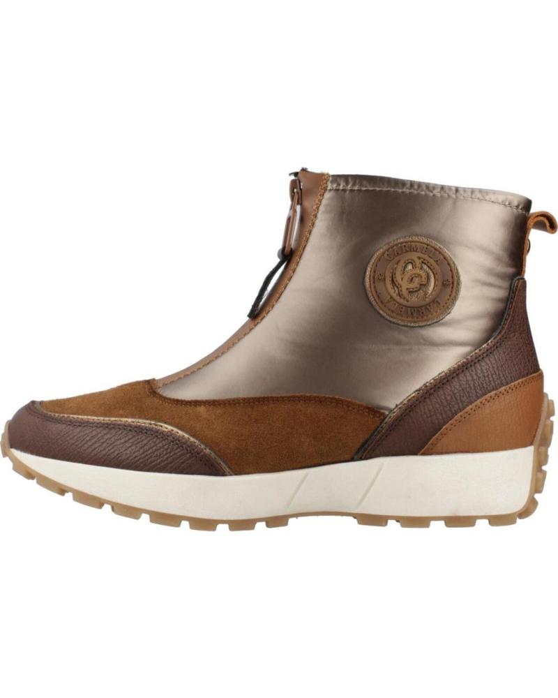 Botines De Mujer CARMELA BOTIN CREMALLERA CENTRAL DE  CAMEL