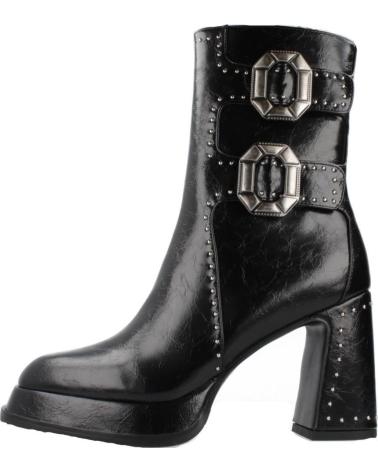 BOTAS NOA HARMON MODELO 9808N NEGRAS CON HEBILLAS Y PLATAFORMA NEGRO