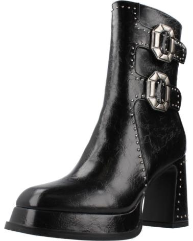 BOTAS NOA HARMON MODELO 9808N NEGRAS CON HEBILLAS Y PLATAFORMA NEGRO