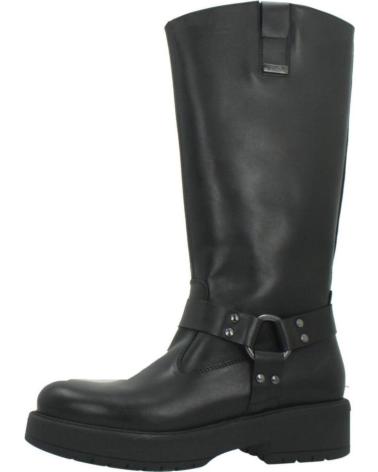 NERO GIARDINI I411989D BLACK LEATHER HIGH BOOTS 100