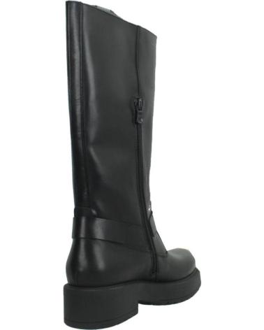 NERO GIARDINI I411989D BLACK LEATHER HIGH BOOTS 100