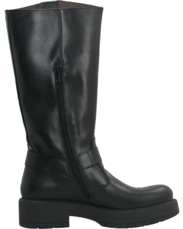NERO GIARDINI I411989D BLACK LEATHER HIGH BOOTS 100