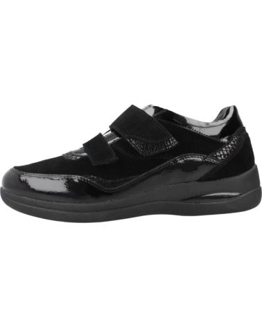 STONEFLY ZAPATO CON VELCRO AURORA 26 NOBUCK NEGRO