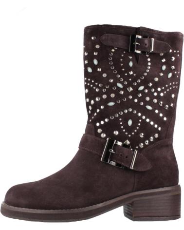 BOTAS ALMA EN PENA BIKER TACHUELAS DISEÑO I240806 MARRÓN COFFEE COFFEE