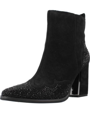 BOTINES ALMA EN PENA I241700 NEGROS CON TACÓN BLOQUE Y PUNTA FINA BLACK
