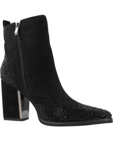 BOTINES ALMA EN PENA I241700 NEGROS CON TACÓN BLOQUE Y PUNTA FINA BLACK