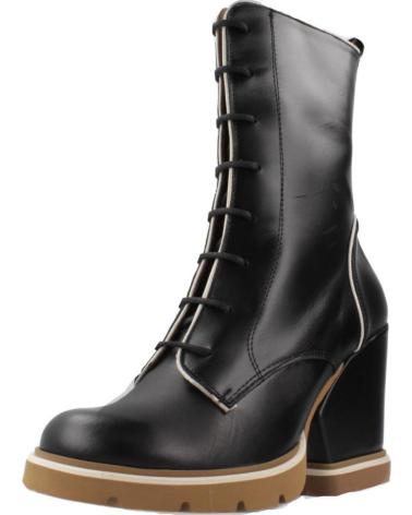 NEMONIC BOTA NEMONIC 2406N DE CORDONES CON TACÓN GEOMÉTRICO NGRHLO