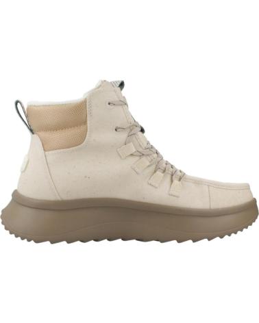 BOTTINES HEY DUDE WENDY APRES COATED TWILL IVOIRE IVORY