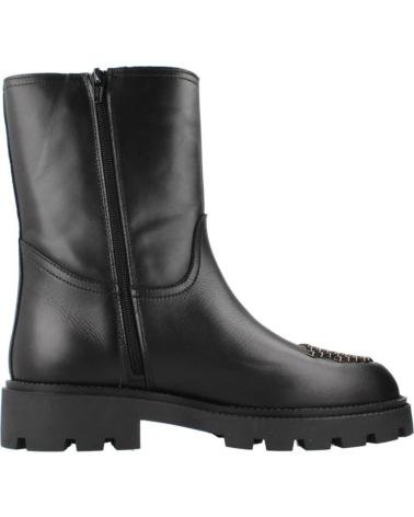 BOTTINES ALPE AGNES NOIRES AVEC CLOUS DORÉS ET BOUCLE NEGRO