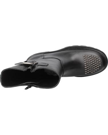 BOTTINES ALPE AGNES NOIRES AVEC CLOUS DORÉS ET BOUCLE NEGRO