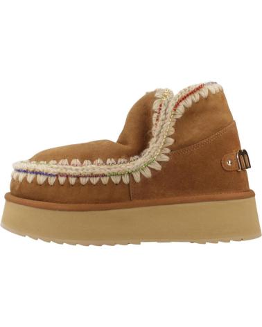 BOTINES MOU ESKIMO 18 PLATFORM RHINESTONES MARRÓN COGNAC COG