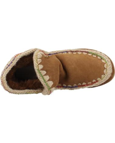 STIVALETTI MOU ESKIMO 18 PLATFORM RHINESTONES MARRONE COGNAC COG