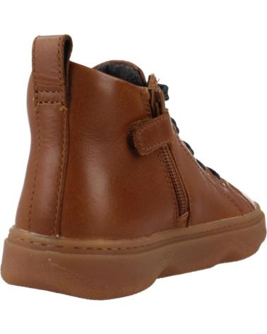 SAPATILHAS ALTAS CAMPER KIDDO CASTANHAS COM ATACADORES E FECHO MARRON