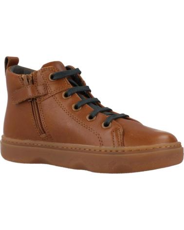 SAPATILHAS ALTAS CAMPER KIDDO CASTANHAS COM ATACADORES E FECHO MARRON