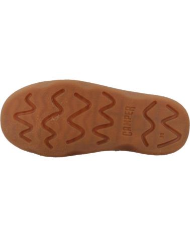SAPATILHAS ALTAS CAMPER KIDDO CASTANHAS COM ATACADORES E FECHO MARRON