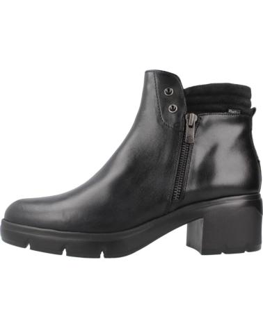 FLUCHOS F2102 STIEFELETTEN MIT ABSATZ SCHWARZ NEGRO