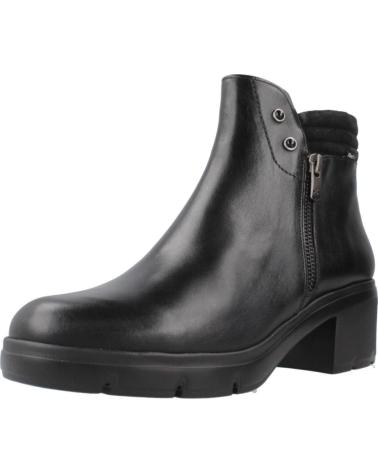 FLUCHOS F2102 STIEFELETTEN MIT ABSATZ SCHWARZ NEGRO
