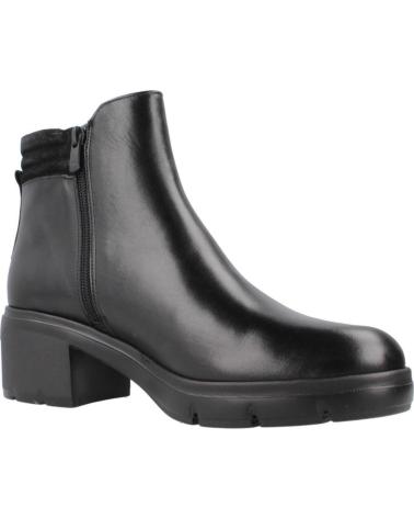 FLUCHOS F2102 STIEFELETTEN MIT ABSATZ SCHWARZ NEGRO