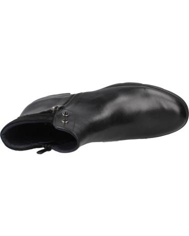 FLUCHOS F2102 STIEFELETTEN MIT ABSATZ SCHWARZ NEGRO