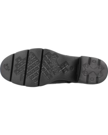 FLUCHOS F2102 STIEFELETTEN MIT ABSATZ SCHWARZ NEGRO