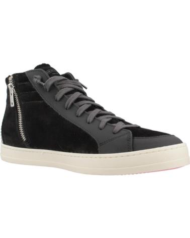 P448 ZAPATILLAS SKATEW NEGRAS CON TACHUELAS Y CREMALLERA LATERAL BLKST