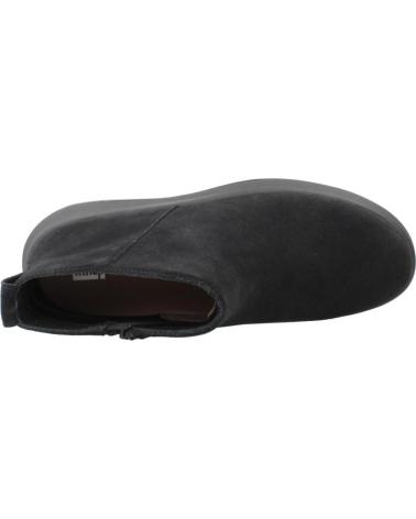 FITFLOP STIEFELETTEN MIT REISSVERSCHLUSS GM3 090 AUS SCHWARZEM WILDLEDER BLACK