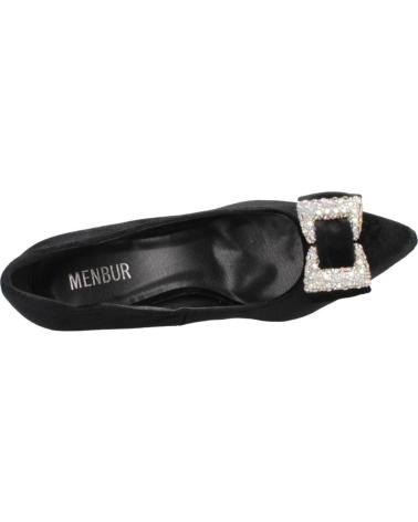 SALONES MENBUR 259280W01M NEGROS CON HEBILLA BRILLANTE BLACK