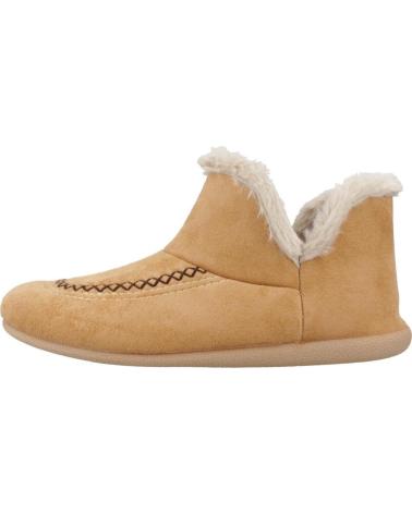 MACARENA KELA55 ZAPATILLAS DE CASA PARA MUJER CON INTERIOR DE PELO - MARRÓN ORO ORO