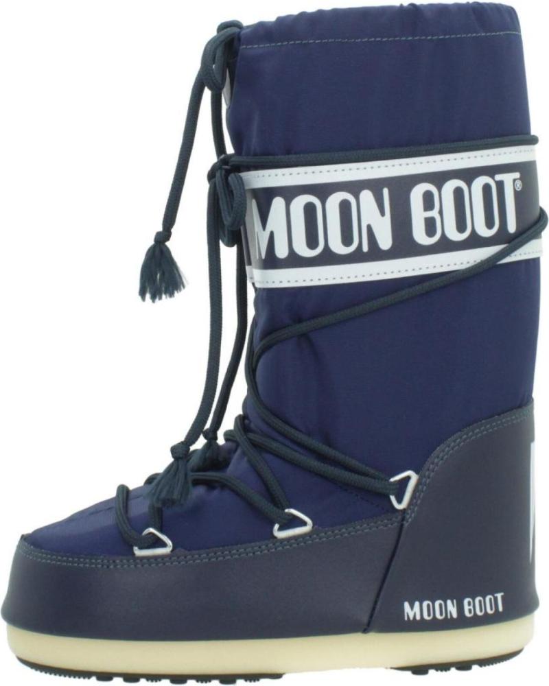 MOON BOOT BOTAS NINO MODELO MB ICON NYLON COLOR AZUL BLUE
