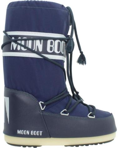 MOON BOOT BOTAS NINO MODELO MB ICON NYLON COLOR AZUL BLUE