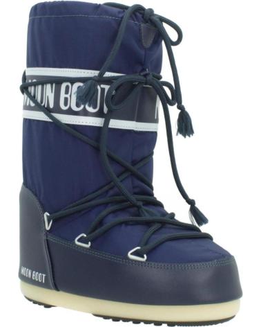MOON BOOT BOTAS NINO MODELO MB ICON NYLON COLOR AZUL BLUE