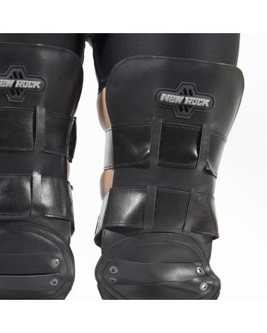 BOTAS ALTAS NEW ROCK METALLIC PRETAS COM FIVELAS NEGRO