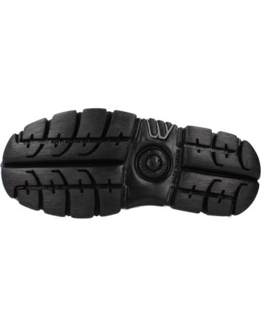 NEW ROCK SNEAKERS CON ZEPPA MODELLO M.1491-S1 NERE NEGRO