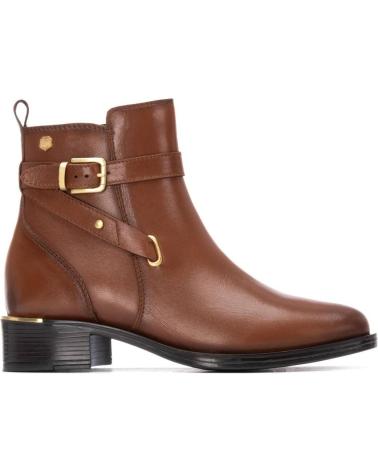 BOTIM CARMELA 162475 EM PELE CAMEL COM FIVELA DECORATIVA CAMEL