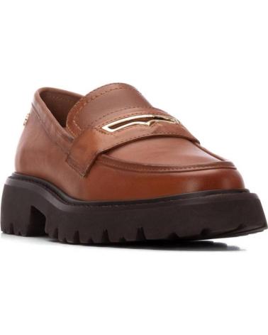 CARMELA 162545 CAMEL LOAFERS WITH TRACK SOLE CAMEL