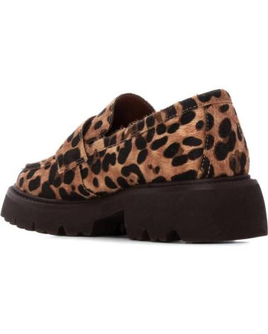 CARMELA 162545 LEOPARD PRINT LOAFERS WITH TRACK SOLE LEOPARDO