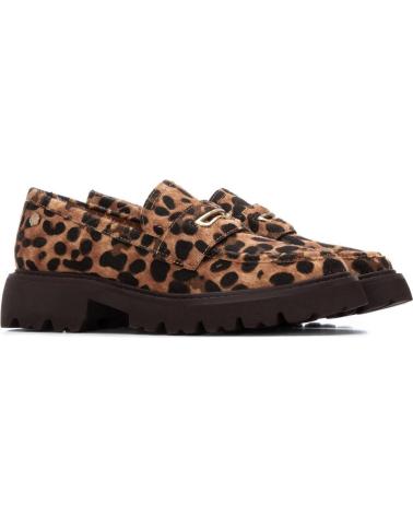 CARMELA 162545 LEOPARD PRINT LOAFERS WITH TRACK SOLE LEOPARDO