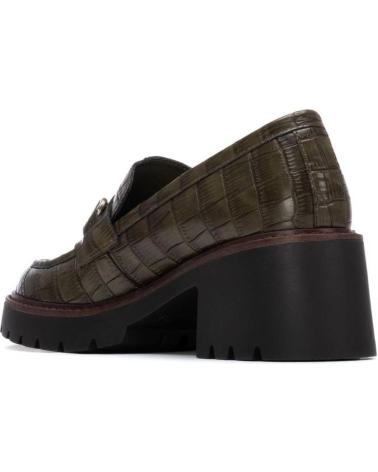 CARMELA 162566 KHAKI LOAFER WITH GOLD CHAIN AND TRACK SOLE KAKI