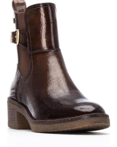 BOTTINE CHELSEA EN CUIR CARMELA 162579 TAUPE AVEC BOUCLE DÉCORATIVE TAUPE