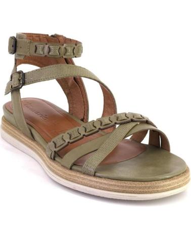 TAMARIS 28210 GREEN LEATHER SANDALS VERDE