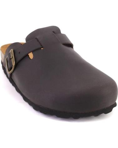 AUTENTI 355SPRINTER BROWN LEATHER CLOGS MULES MARRON