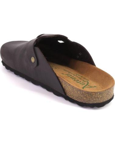 AUTENTI 355SPRINTER BROWN LEATHER CLOGS MULES MARRON