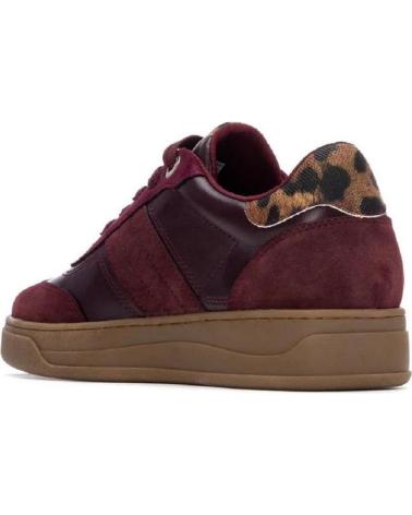 ZAPATILLAS REFRESH 172954 BURDEOS CON DETALLE ANIMAL PRINT BURDEOS