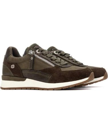 REFRESH 172959 - SNEAKERS CASUAL KAKI CON CERNIERA KAKI