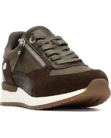 REFRESH 172959 - SNEAKERS CASUAL KAKI CON CERNIERA KAKI