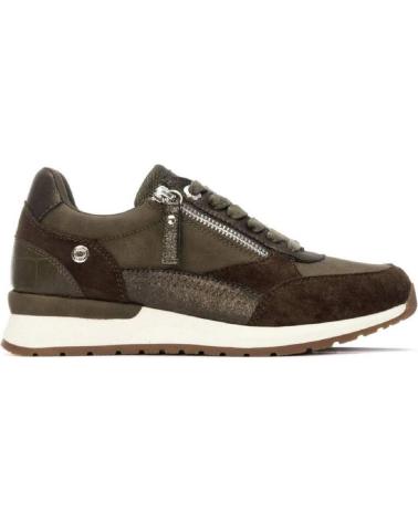 REFRESH 172959 - SNEAKERS CASUAL KAKI CON CERNIERA KAKI