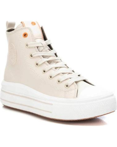 REFRESH 170934 BOTÍN SNEAKER BEIGE CON PLATAFORMA BEIGE